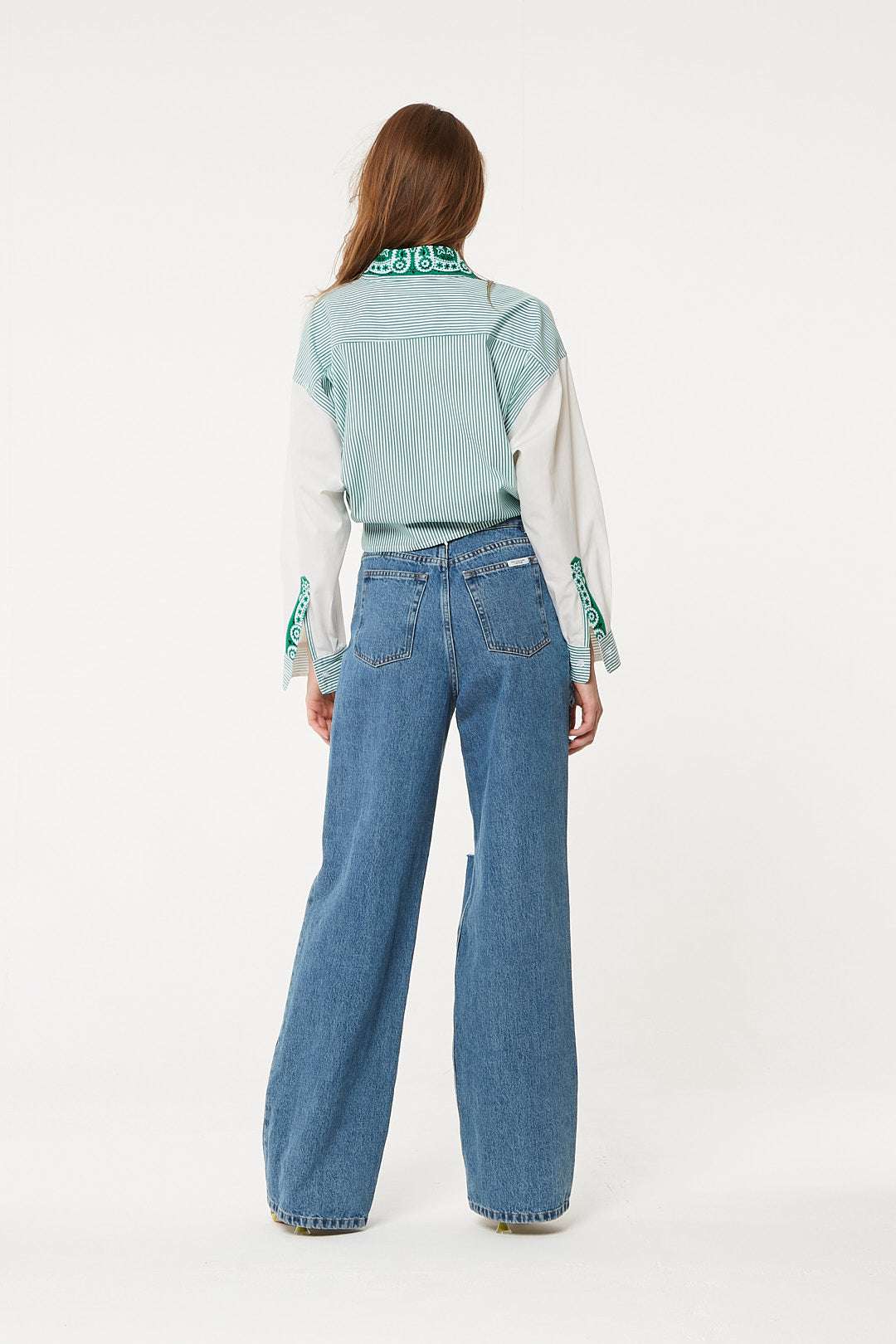 FORTE DEI MARMI COUTURE - Ризи - Bandana Patch Green Shirt - Love|Labels