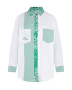 FORTE DEI MARMI COUTURE - Ризи - Bandana Patch Green Shirt - Love|Labels