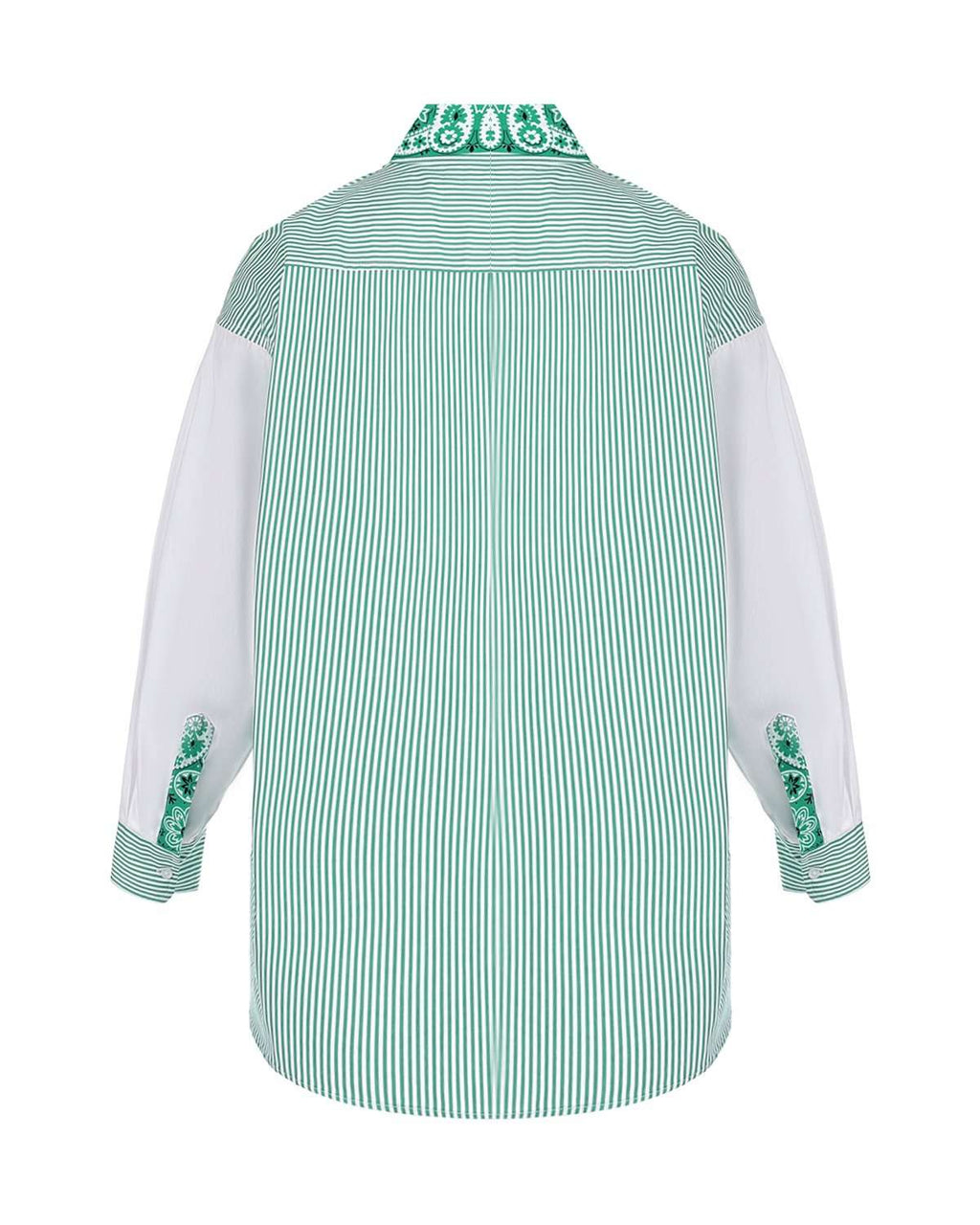 FORTE DEI MARMI COUTURE - Ризи - Bandana Patch Green Shirt - Love|Labels