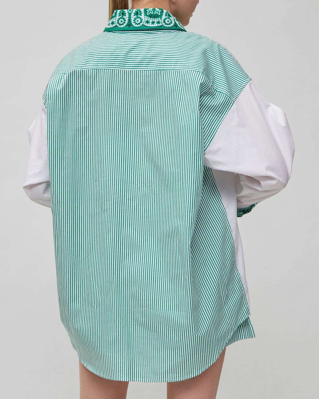 FORTE DEI MARMI COUTURE - Ризи - Bandana Patch Green Shirt - Love|Labels