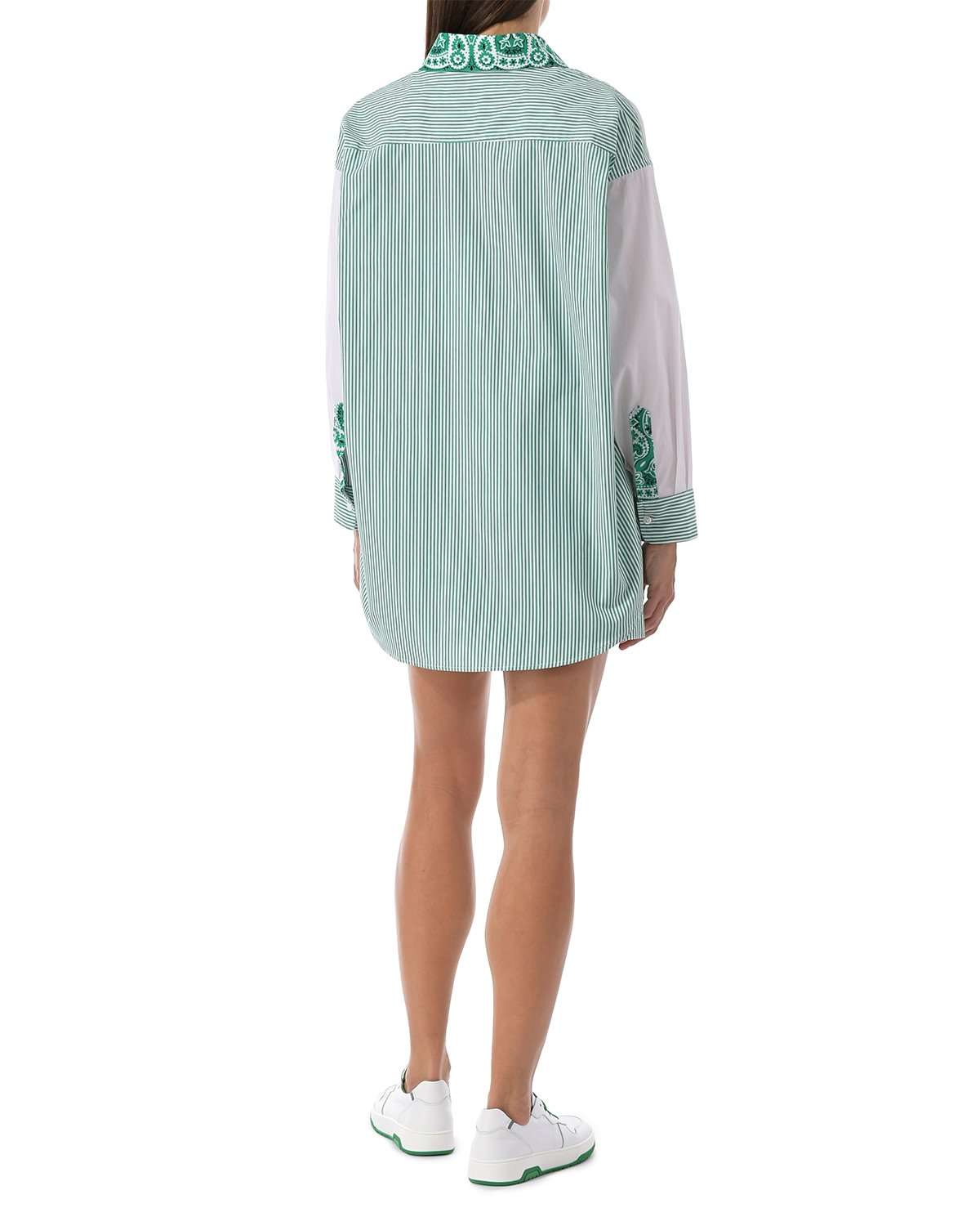 FORTE DEI MARMI COUTURE - Ризи - Bandana Patch Green Shirt - Love|Labels