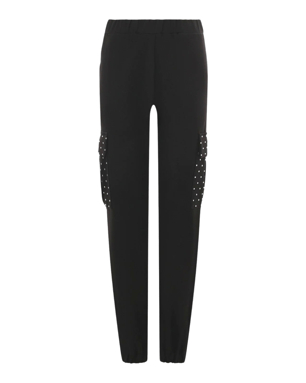FORTE DEI MARMI COUTURE - Панталони - Black Cargo Strass Pants - Love|Labels