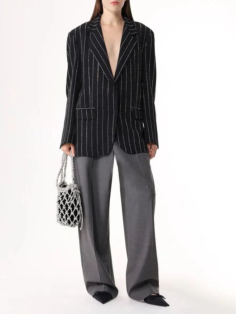 FORTE DEI MARMI COUTURE - Сака - Black Crystal Blazer - Love|Labels
