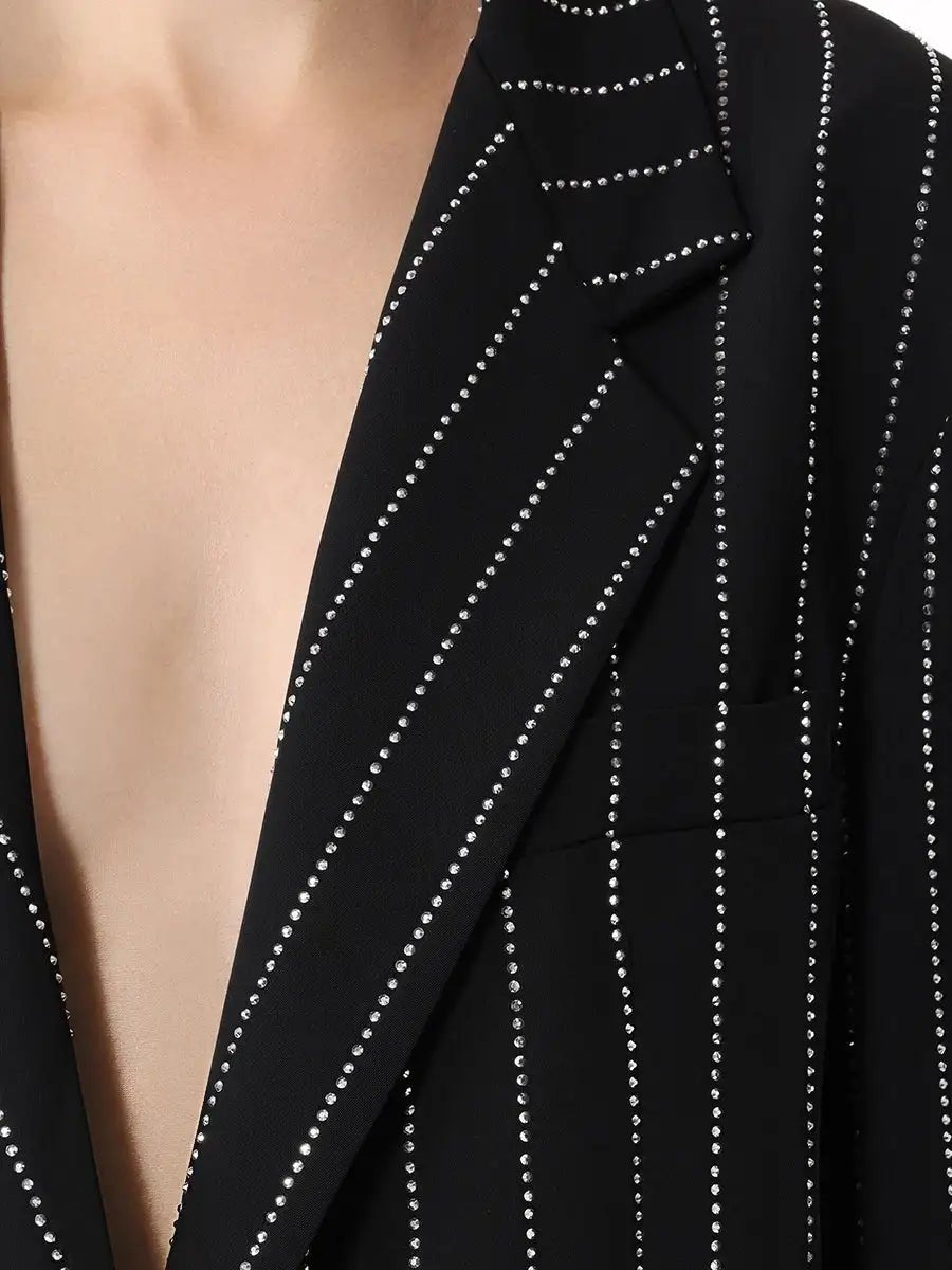 FORTE DEI MARMI COUTURE - Сака - Black Crystal Blazer - Love|Labels