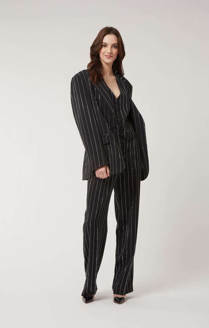 FORTE DEI MARMI COUTURE - Панталони - Black Crystals Trousers - Love|Labels