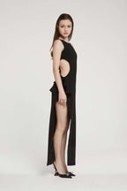 FORTE DEI MARMI COUTURE - Рокли - Black Cut Out Bow Dress - Love|Labels