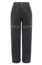 FORTE DEI MARMI COUTURE - Панталони - Black Cut Out Crystals Jeans - Love|Labels