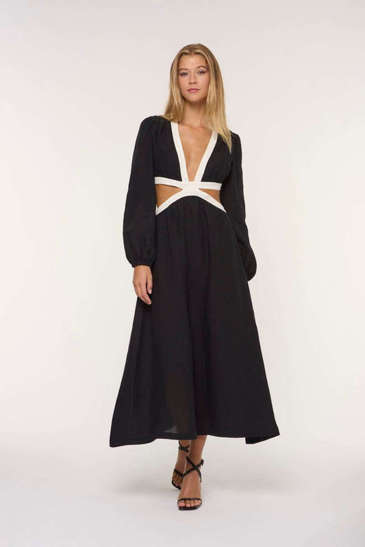 FORTE DEI MARMI COUTURE - Рокли - Black Linen Dress - Love|Labels