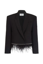 FORTE DEI MARMI COUTURE - Сака - Black Piume Blazer - Love|Labels