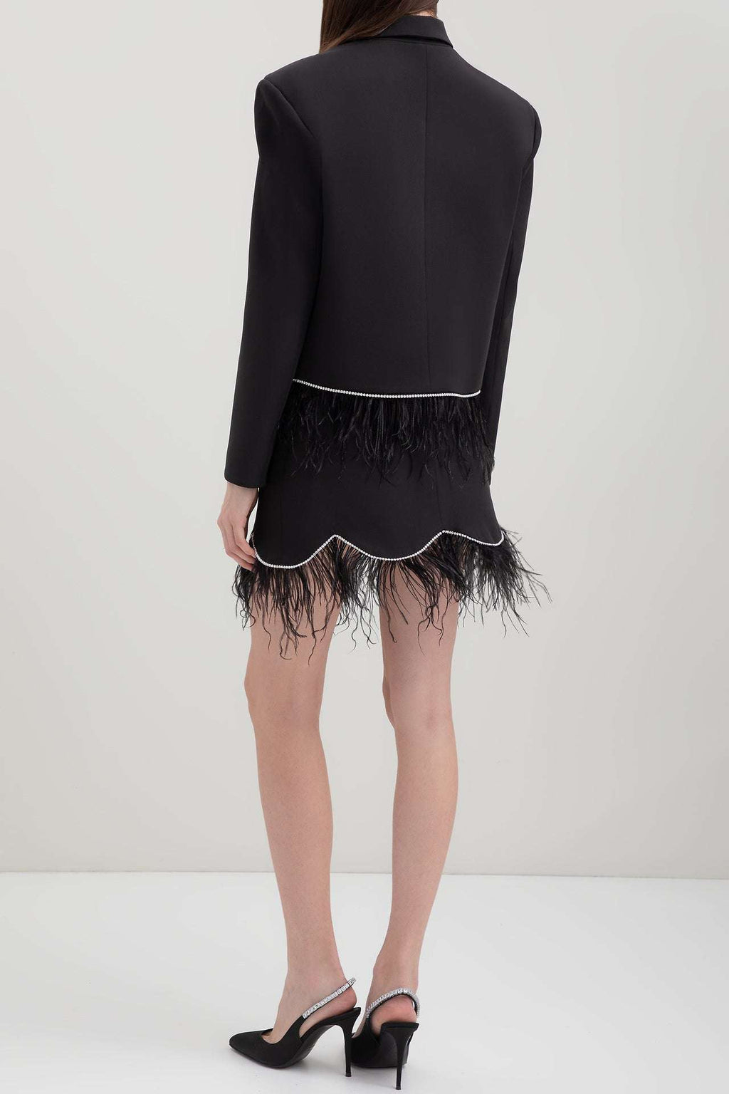 FORTE DEI MARMI COUTURE - Сака - Black Piume Blazer - Love|Labels