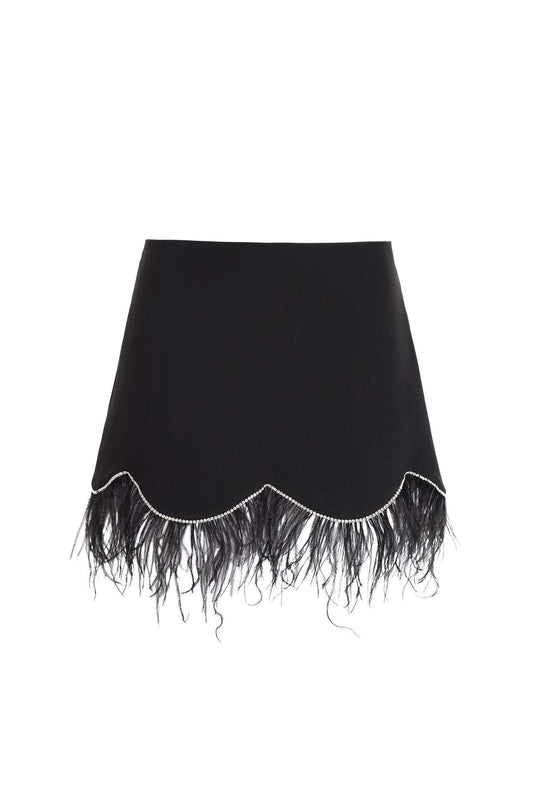 FORTE DEI MARMI COUTURE - Поли - Black Piume Skirt - Love|Labels