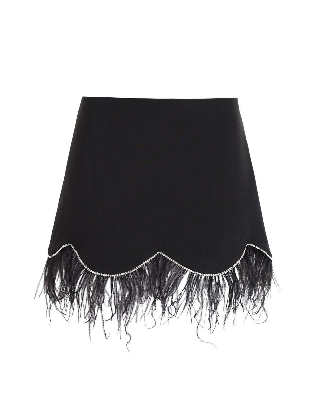 Black Piume Skirt