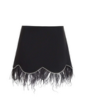 Black Piume Skirt