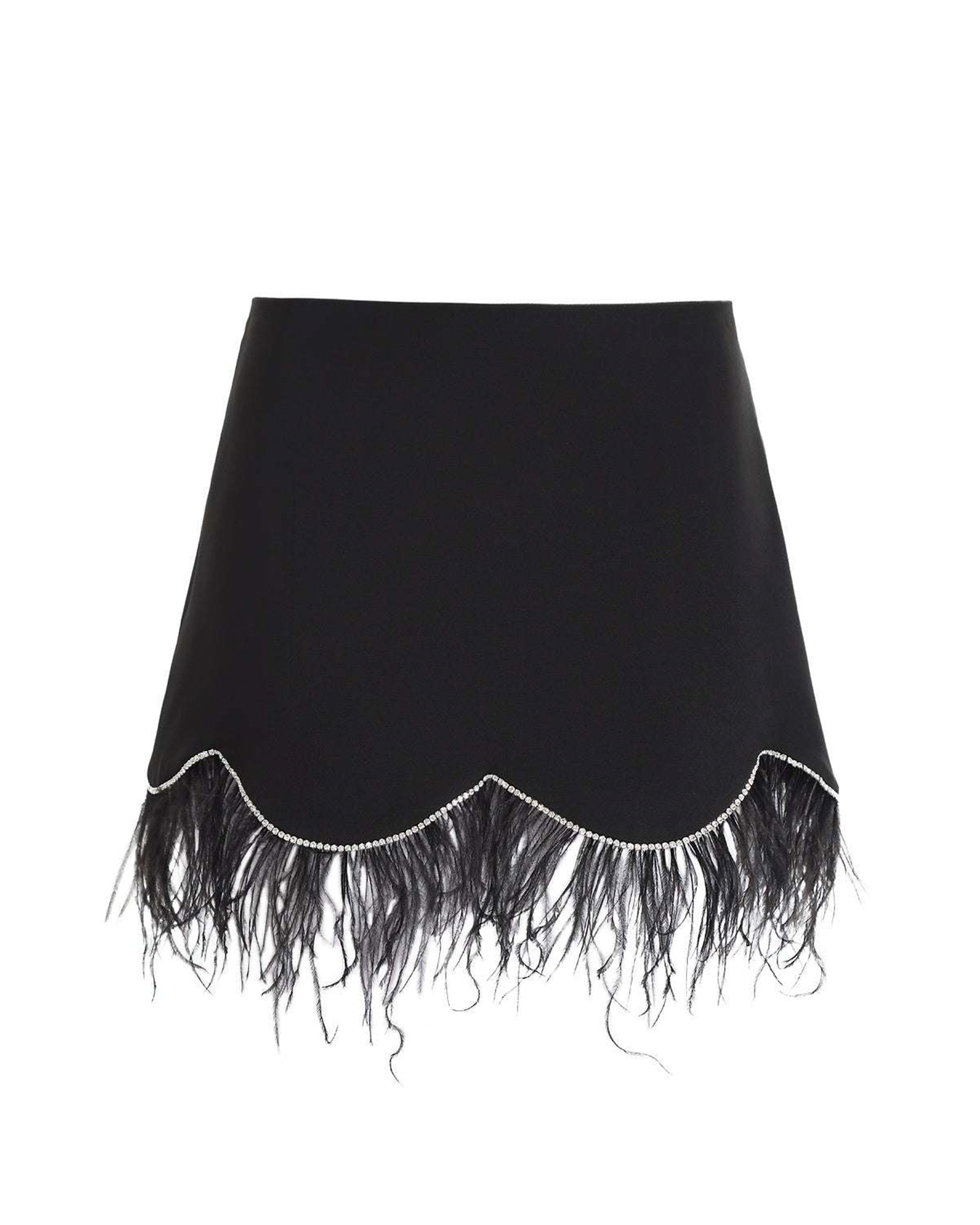 Black Piume Skirt