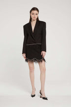 FORTE DEI MARMI COUTURE - Поли - Black Piume Skirt - Love|Labels