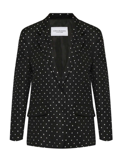 FORTE DEI MARMI COUTURE - Сака - Crystals Black Blazer - Love|Labels