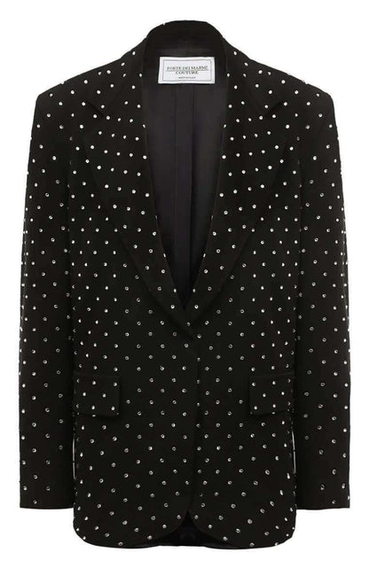 FORTE DEI MARMI COUTURE - Сака - Crystals Black Blazer - Love|Labels
