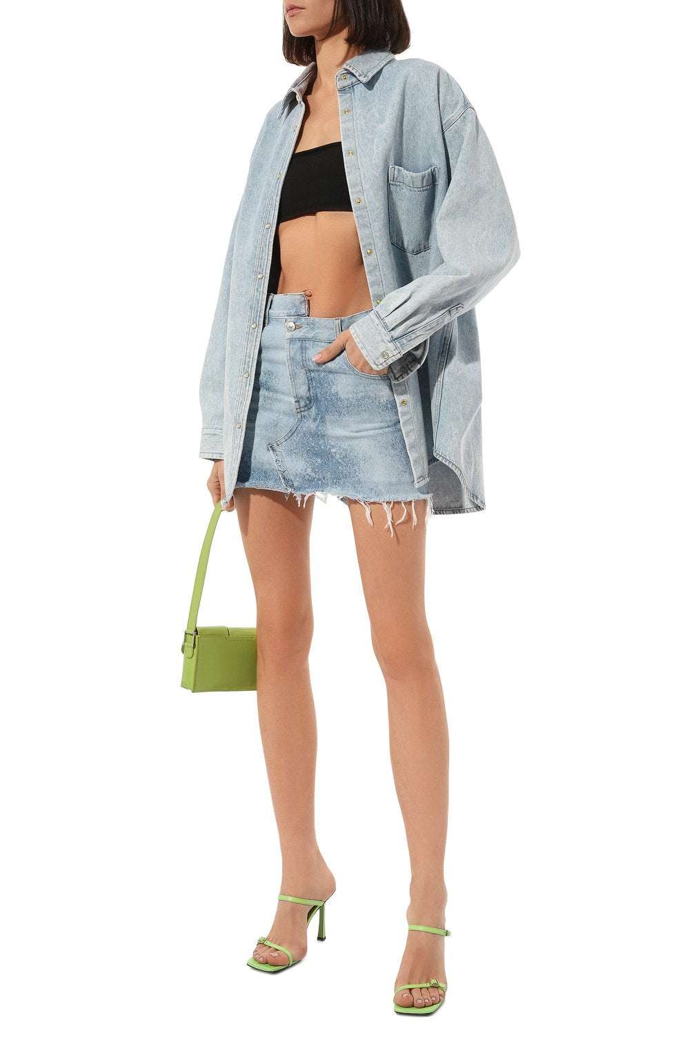 FORTE DEI MARMI COUTURE - Поли - Mini Denim Skirt - Love|Labels