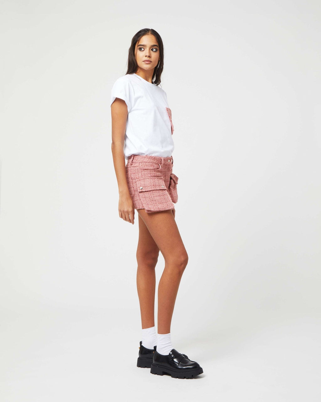 FORTE DEI MARMI COUTURE - Поли - Pink Bouclé Skirt - Love|Labels