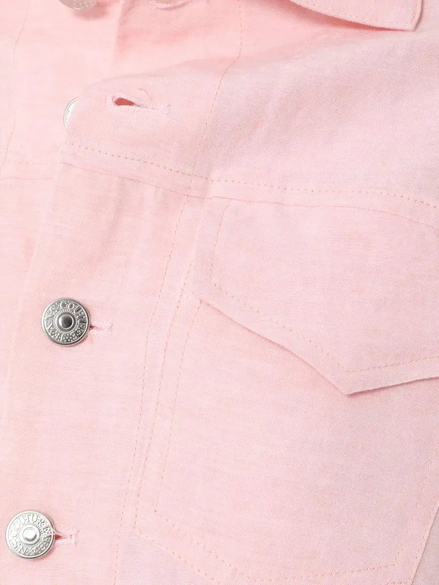 FORTE DEI MARMI COUTURE - Якета - Pink Denim Linen Jacket - Love|Labels