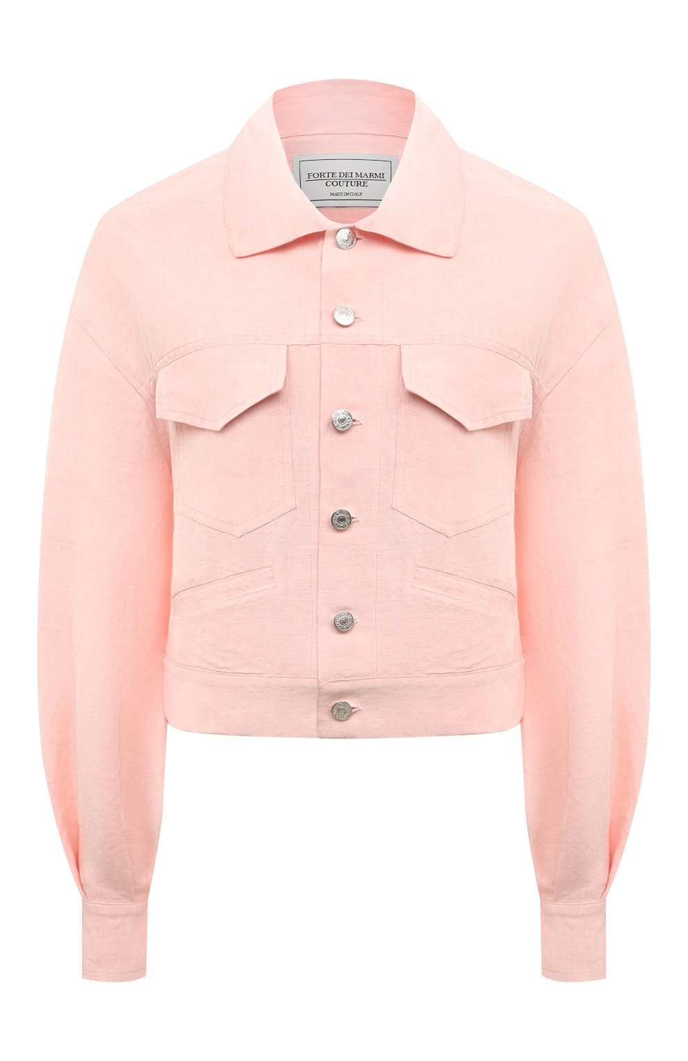 FORTE DEI MARMI COUTURE - Якета - Pink Denim Linen Jacket - Love|Labels
