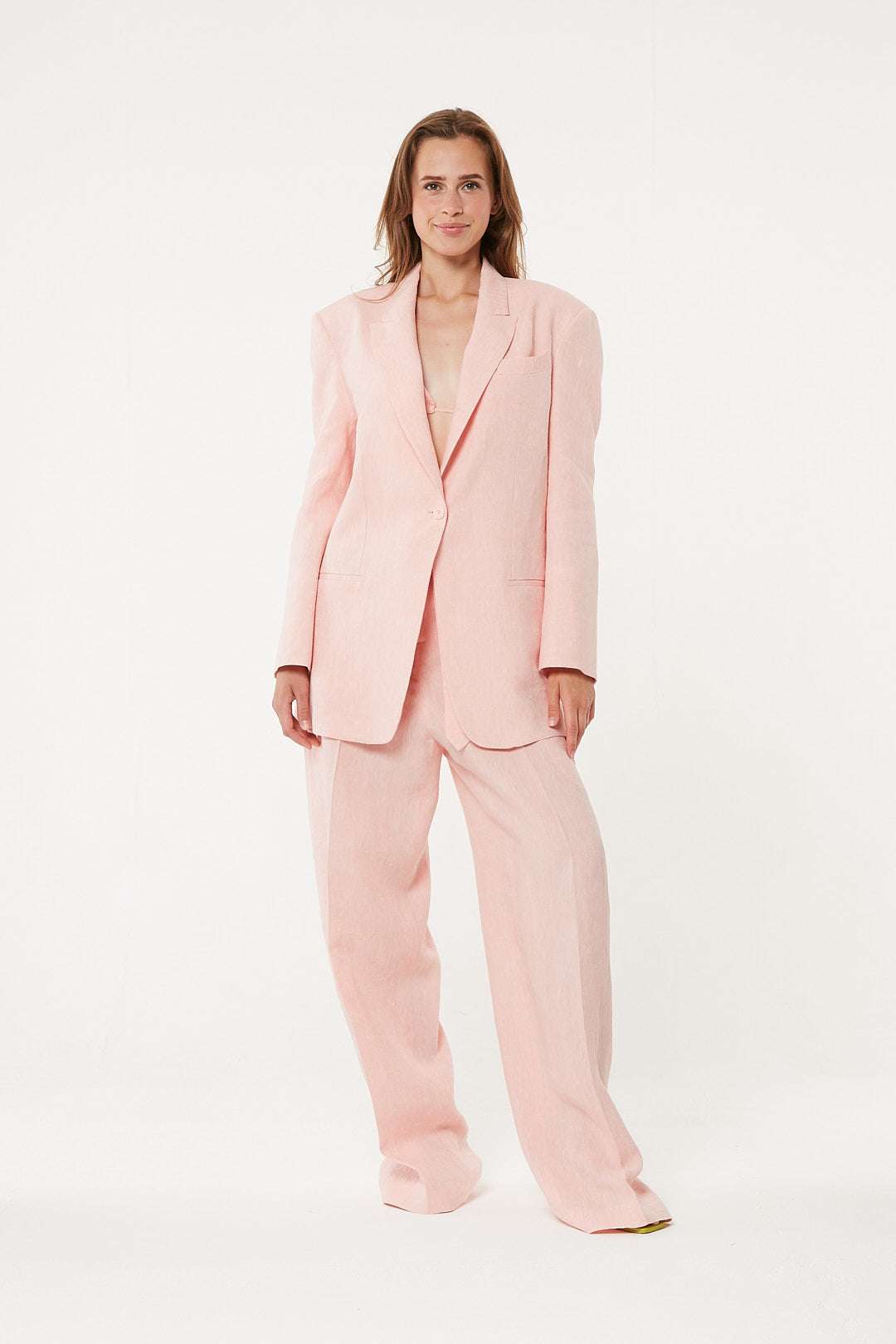 FORTE DEI MARMI COUTURE - Сака - Pink Linen Blazer - Love|Labels