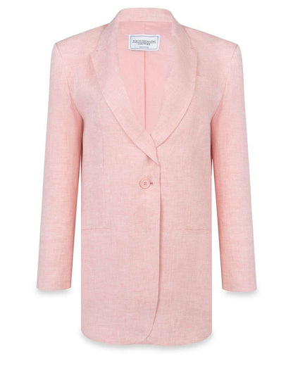 FORTE DEI MARMI COUTURE - Сака - Pink Linen Blazer - Love|Labels