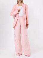 FORTE DEI MARMI COUTURE - Панталони - Pink Linen Pants - Love|Labels