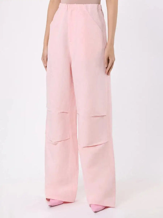 FORTE DEI MARMI COUTURE - Панталони - Pink Linen Pants - Love|Labels
