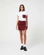 FORTE DEI MARMI COUTURE - Тениски - Red Bouclé Pocket T-Shirt - Love|Labels