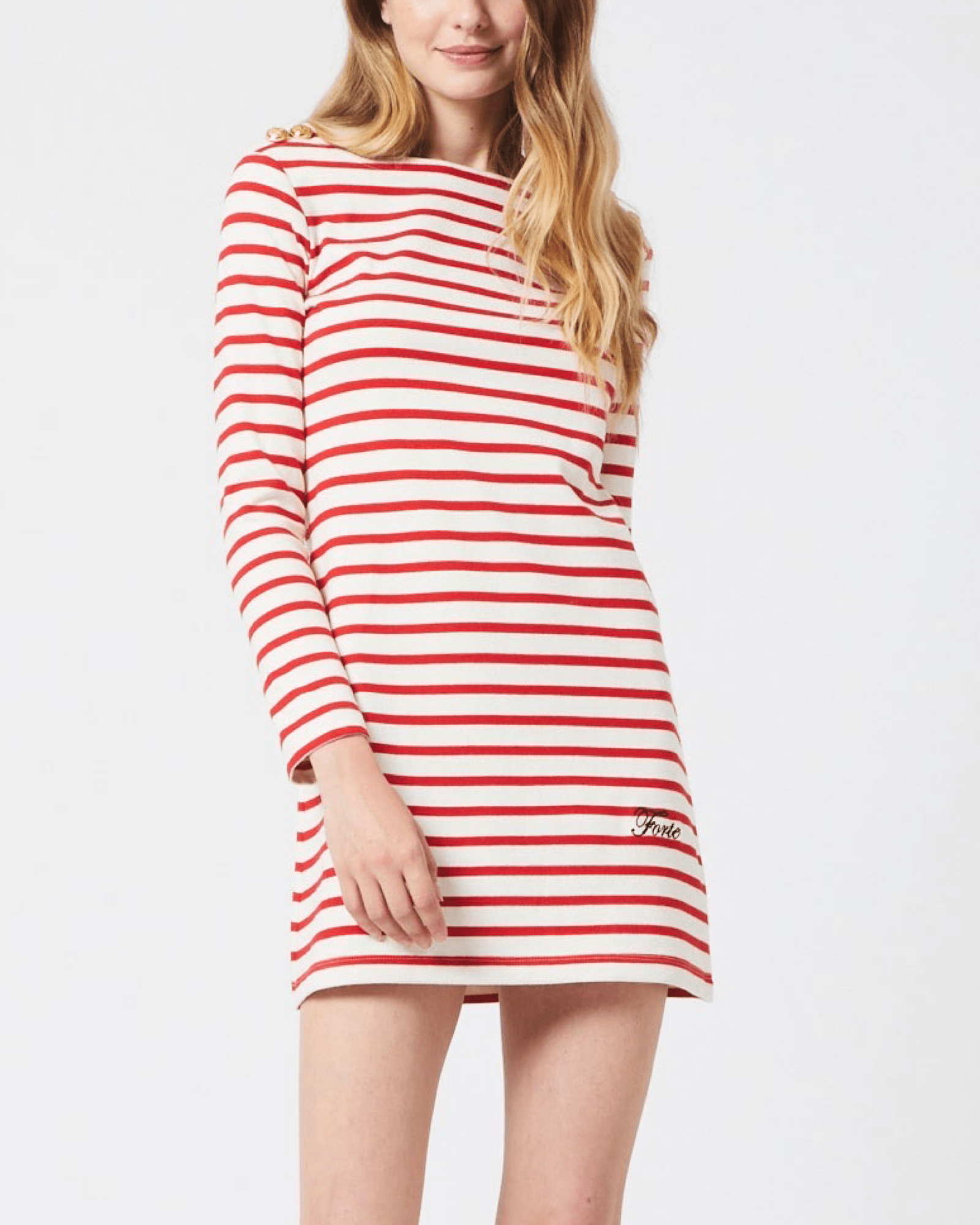 FORTE DEI MARMI COUTURE - Рокли - Red Striped Dress - Love|Labels