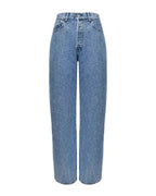 FORTE DEI MARMI COUTURE - Панталони - Rhinestones Logo Blue Jeans - Love|Labels