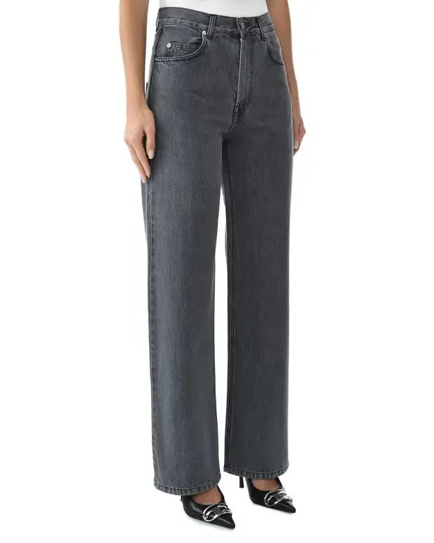 FORTE DEI MARMI COUTURE - Панталони - Rhinestones Logo Grey Jeans - Love|Labels