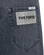 FORTE DEI MARMI COUTURE - Панталони - Rhinestones Logo Grey Jeans - Love|Labels