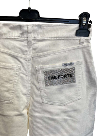 FORTE DEI MARMI COUTURE - Панталони - Rhinestones White Jeans - Love|Labels