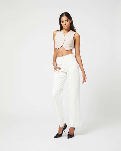 FORTE DEI MARMI COUTURE - Панталони - Rhinestones White Jeans - Love|Labels