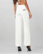 FORTE DEI MARMI COUTURE - Панталони - Rhinestones White Jeans - Love|Labels