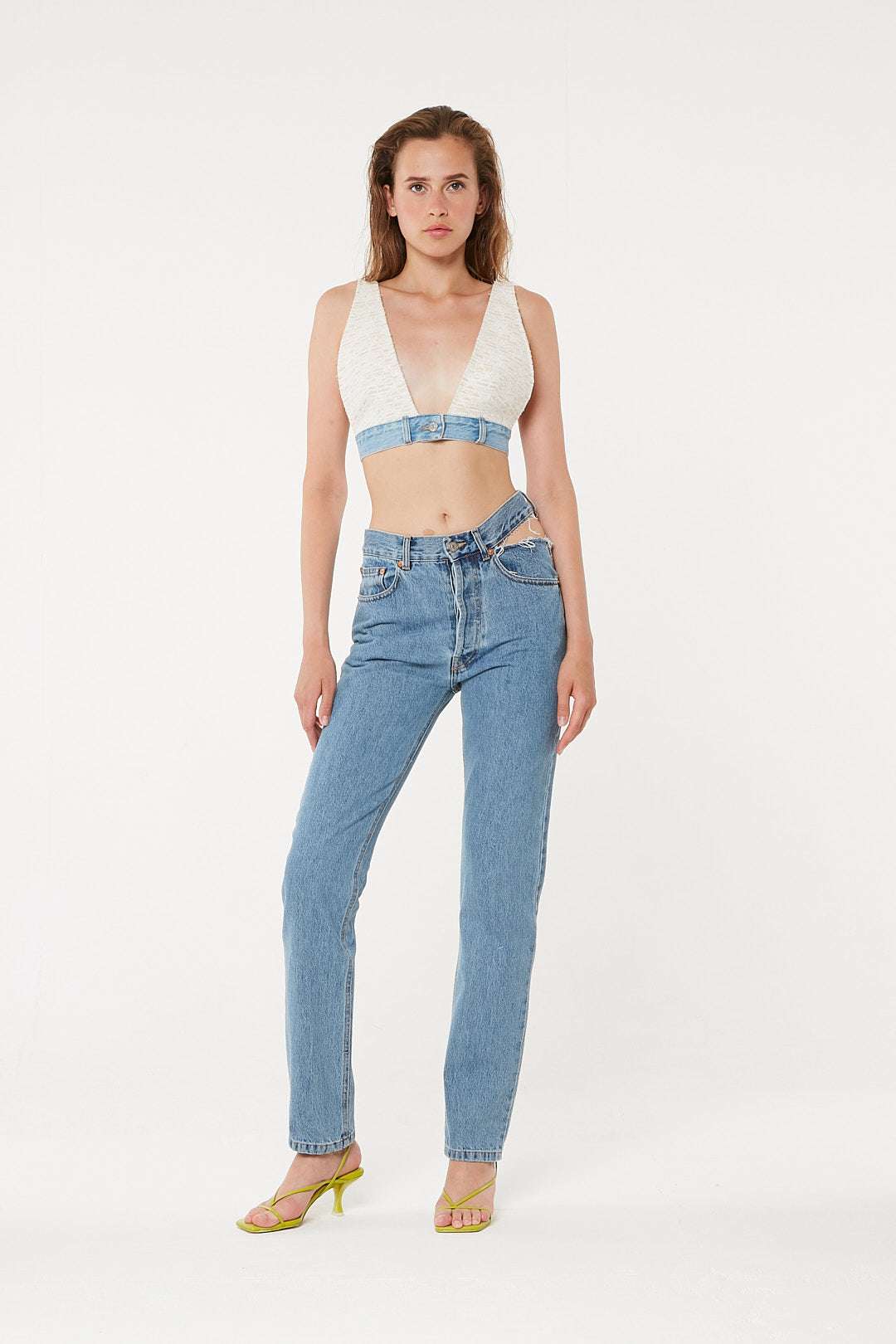FORTE DEI MARMI COUTURE - Деним - Straight Cut Out Jeans - Love|Labels