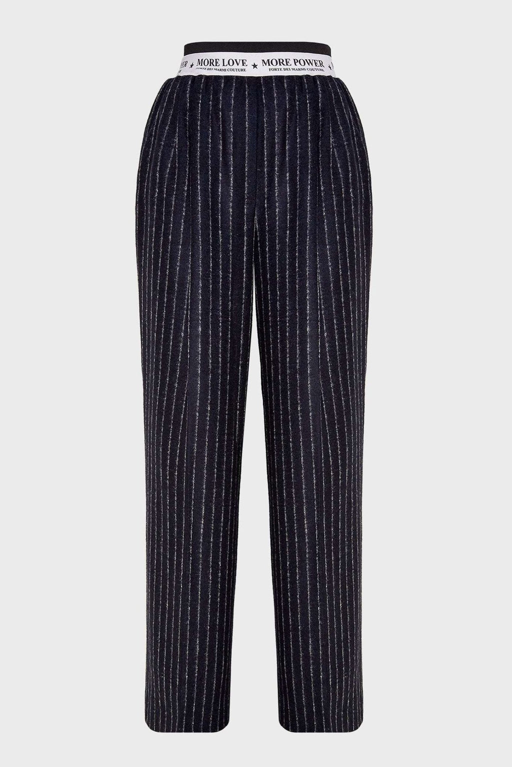 FORTE DEI MARMI COUTURE - Панталони - Waistband Logo Wool Pants - Love|Labels