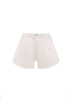 FORTE DEI MARMI COUTURE - Шорти - White Denim Pantagonna Shorts - Love|Labels