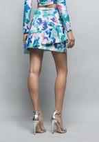 Gaelle PARIS - Поли - Blue Fleece Skirt - Love|Labels