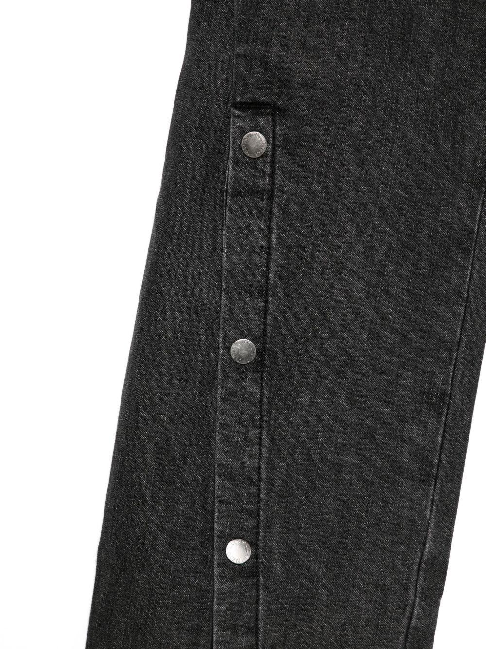 Denim Button Jeans Black