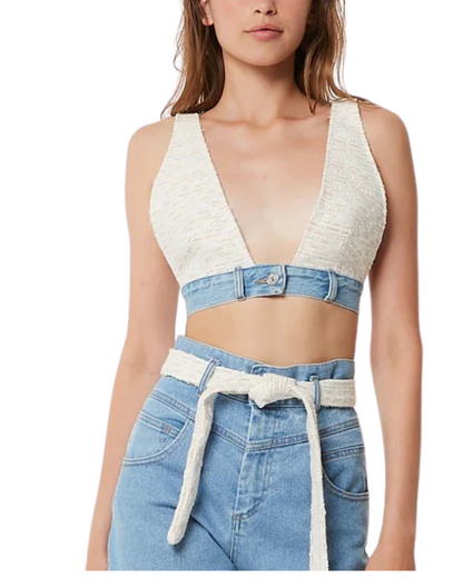 Top Bouclé Reggisseno