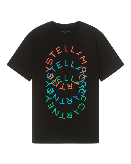 Black Cotton Logo T-Shirt