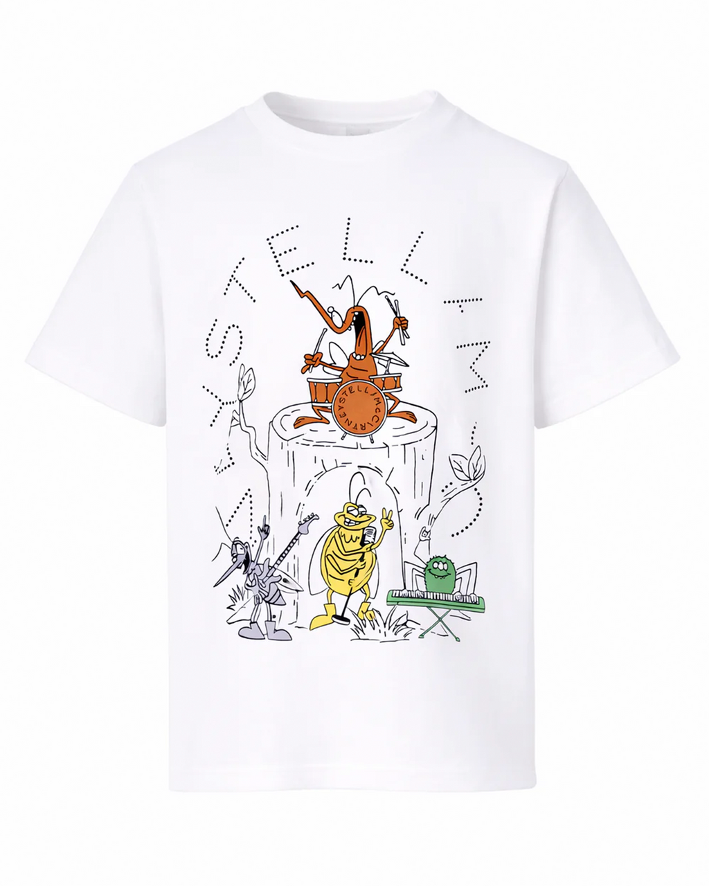 White T-Shirt With Graphic Print