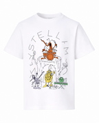 White T-Shirt With Graphic Print