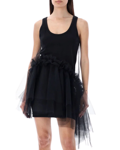 Tulle Detailed Sleeveless Dress