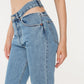 Straight Cut Out Jeans