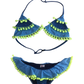 Blue Pompons Bikini