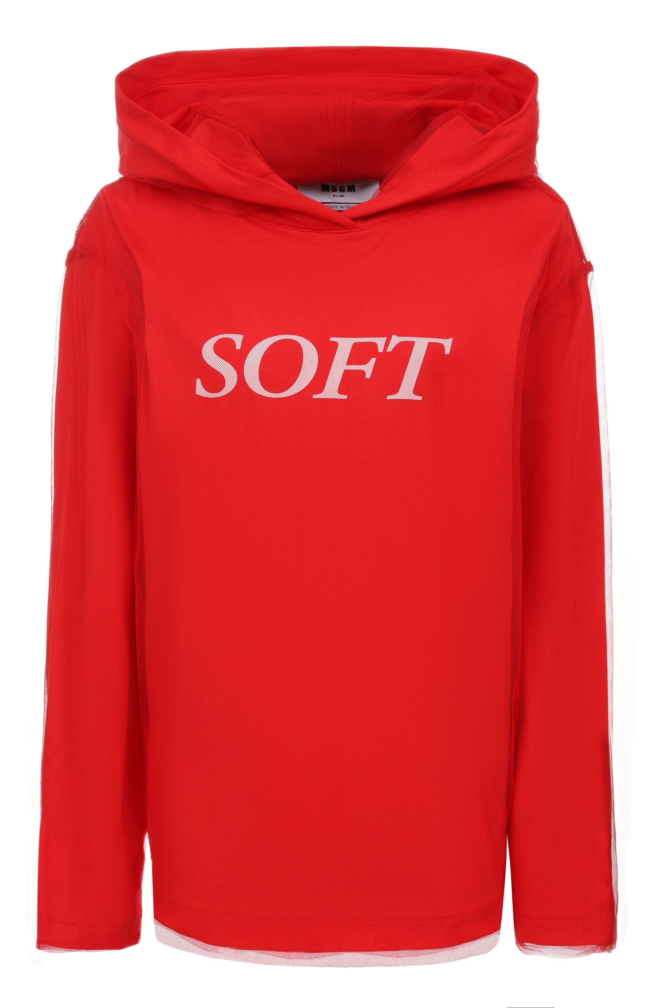 Sweatshirt In Tulle And Cotton